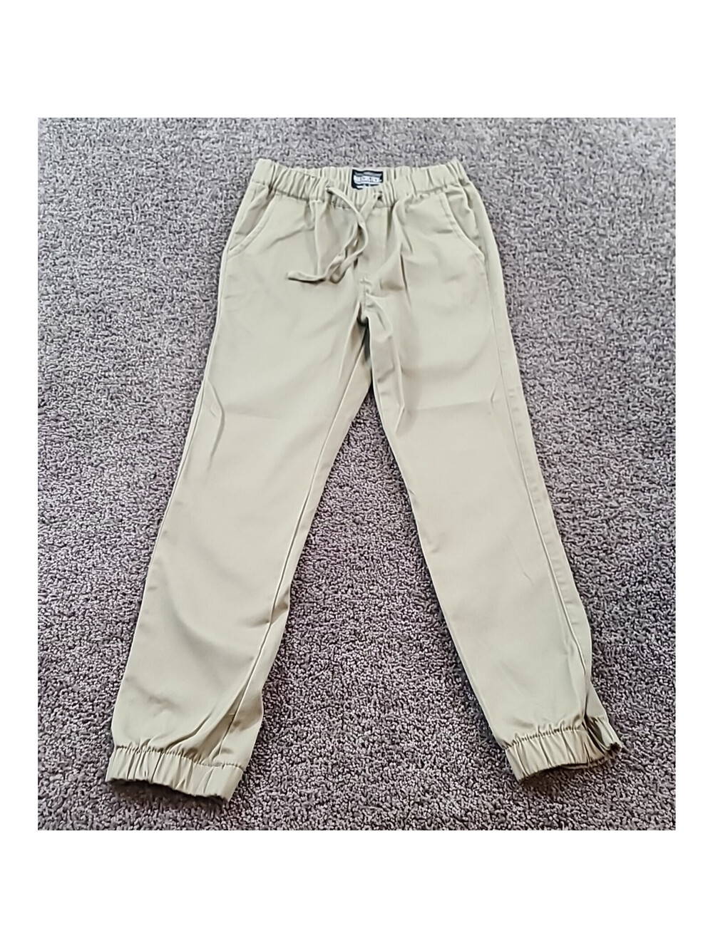 MATCHSTICK Joggers Men's Khaki Drawstring Style Pants Size Small 29x29